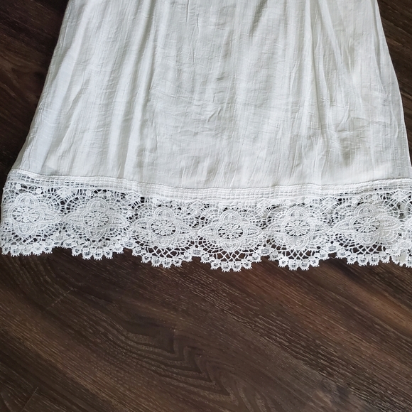 S/P Dress off the shoulder w/adjustable straps, White/Navy. - Picture 4 of 5